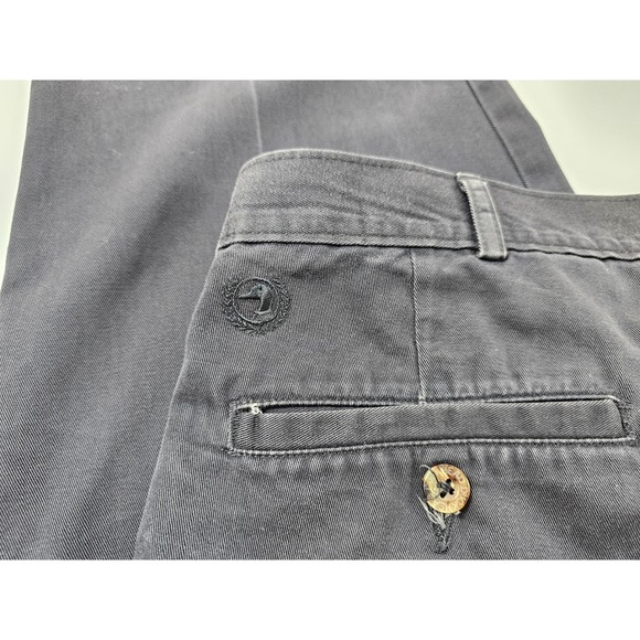 Vintage duckhead 38x30 career casual navy blue slacks pleated *FLAWS* - - Picture 2 of 7